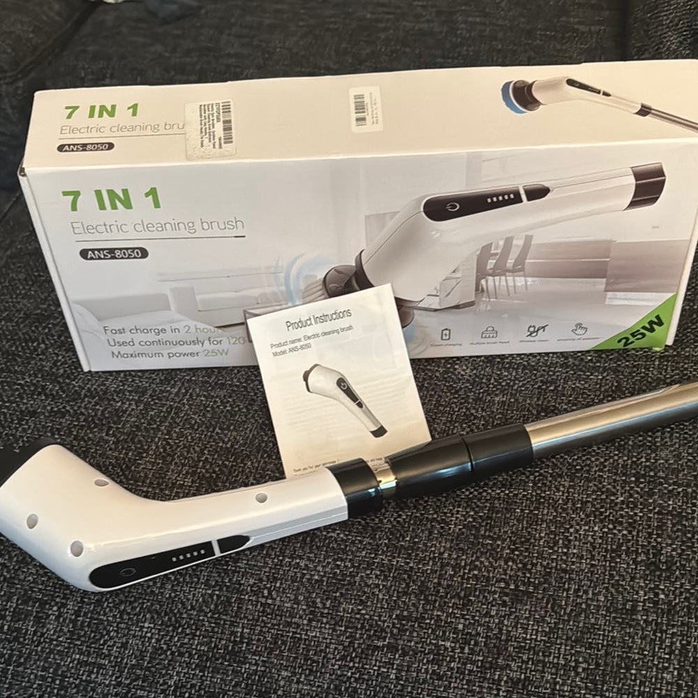 Electric Cleaning Brush with Adjustable Handle